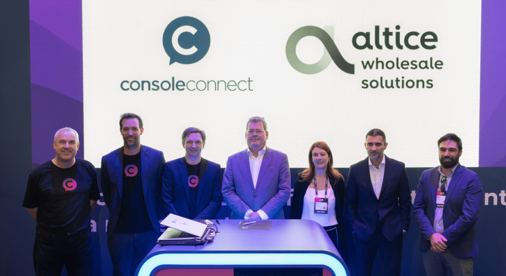 Console Connect and Altice team at Web Summit in Lisbon