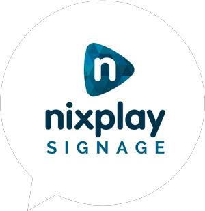 nixplay signage logo in bubble