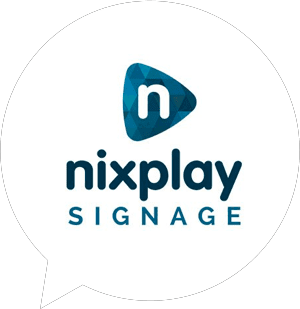 nixplay signage logo in bubble